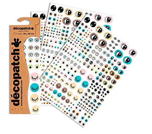 Clairefontaine C735O Decopatch Papier, 3er Pack Augen Set 2 - Home & Kitchen Amazon Germany à 3.45€