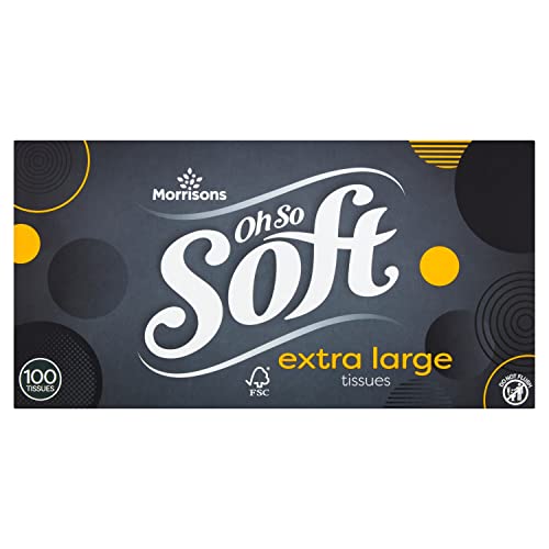 Morrisons Large White Mansize Tissues - Épicerie Amazon Royaume-Uni à 1.75€