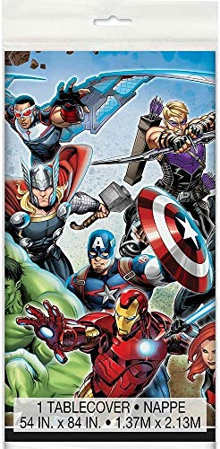 Unique Avengers Plastic Tablecloth [84 x 54 inches] - Jouets & Jeux Amazon France à 11.89€