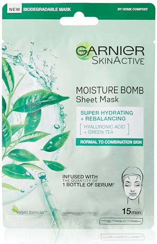 Garnier Hydratation Bombe Thé Vert Hydratant Visage Feuille... en promo à 2,68€ (-33%) sur Amazon FR