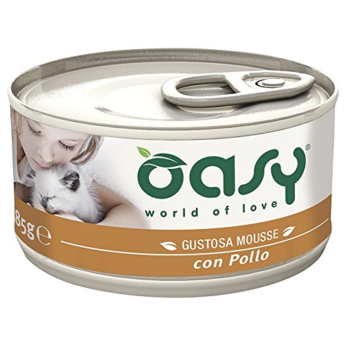 Oasy Cat Mousse Pollo Latt. Gr. 85 - Animalerie Amazon Italie à 0.94€