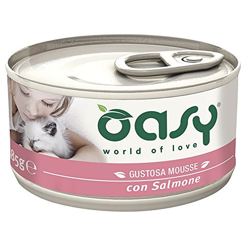Oasy Cat Gustosa Mousse con Salmone, 85 gr 1 Lattina - Animalerie Amazon Italie à 0.94€
