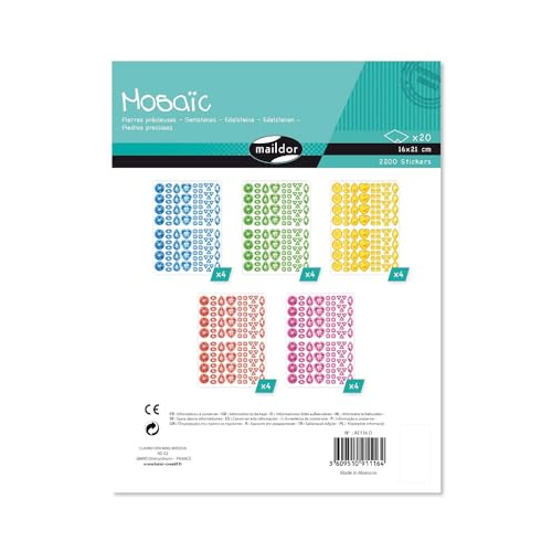 Maildor AE116O Packung mit 20 Bögen Stickers in Format DIN... - Toys & Games Amazon Germany à 6.83€