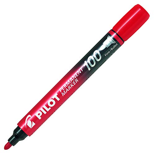 Pilot Permanent Marker 100 Rojo - Fournitures Bureau en promo à 1.71€