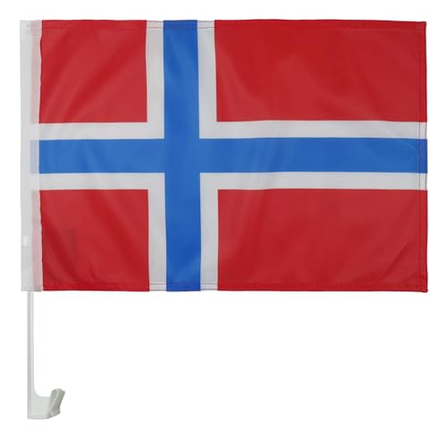 Norway Car Flag 18'' x 12'' - Norwegian Car flags 30 x 45cm... - Auto & Motorcycle Amazon UK à 9.95€