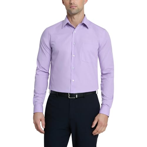 Van Heusen - Camicia da uomo Lavanda 43 cm Collo 91 cm- 94... - Mode & Vêtements Amazon Italie à 33.45€