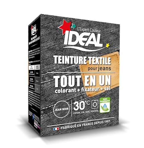 Ideal Teinture Textile Tout en un 350 g Jean Noir en promo à 5,07€ (-36%) sur Amazon FR