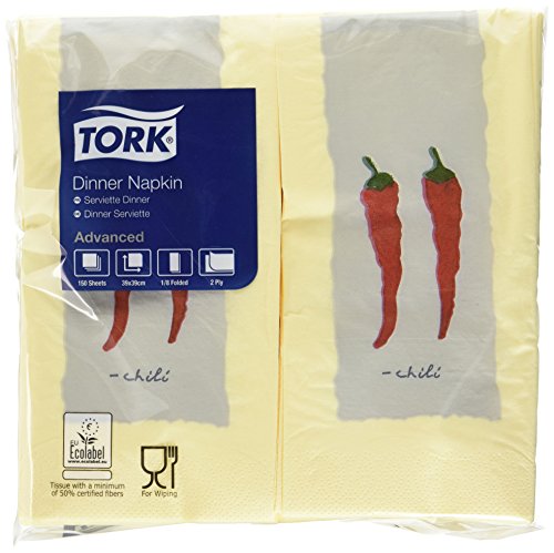 SCA Tork 478142 Dinner Napkin, 2 Ply, 1/8, 39 x 39 cm (Pack... - Amazon Royaume-Uni à 74.22€