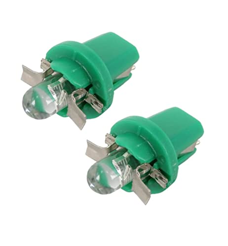 2 LUCI LAMPADA LED VERDE T5 B8.5D lampadina auto 12V luce... - Auto & Moto en promo à 2.49€