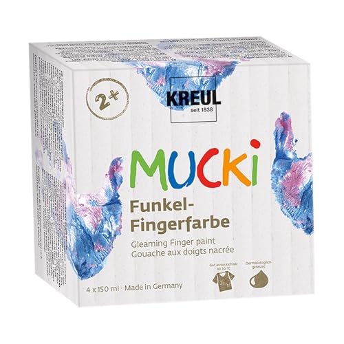 KREUL 2318 - Mucki Juego de 4 pinturas de dedo de 150 ml... - High-Tech & Électronique Amazon Espagne à 7.33€