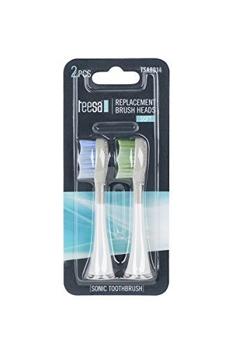 TEESA Lot de 2 têtes de brosse à dents sonique Sonic souple - Beauté & Parfums Amazon France à 9.80€