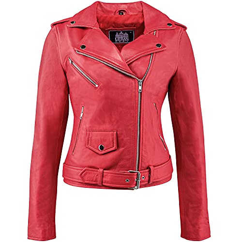 Urban Leather UR-192 Perfecto Clásico para Damas, Rojo... - Amazon Spain à 30.43€