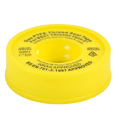 Arctic Hayes Gas PTFE Tape, 5 Meter Length, Yellow - Maison & Cuisine Amazon Royaume-Uni à 0.61€