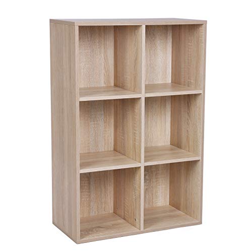 VASAGLE Bookcase, Bookshelf, Storage Shelf with 6... - Maison & Cuisine Amazon Royaume-Uni à 31.44€