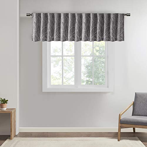 Madison Park Andora Embroidered-Rod Pocket Valance, Tree... - Bon plan à 13.50€