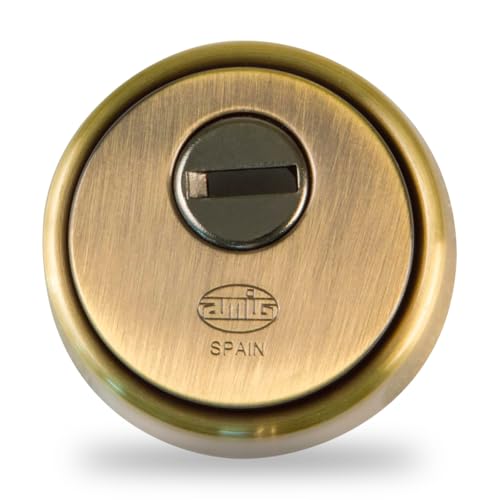 Amig - Escudo de seguridad Mod. 31 - Latón - Cuero - Anillo... - Amazon Espagne à 18.33€