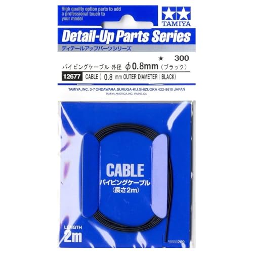 12677 TAMIYA - Cavo dettagliato da 0,8 mm - Bricolage & Outils Amazon Italie à 4.53€