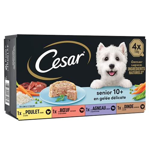 Cesar Repas pour Chien Senior - 24 Barquettes (Lot de 6... en promo à 41,99€ (-54%) sur Amazon FR