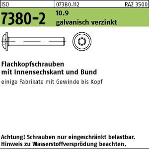 ISO 7380-2 Flachkopf-Flanschschraube VG M6x8 Stahl 10.9... - Bricolage & Outils Amazon Allemagne à 1.81€