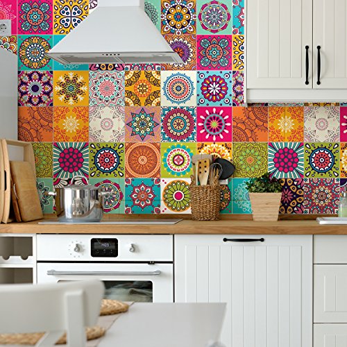 Ambiance Sticker Adhésifs Carrelages Autocollant Roses... - Auto & Moto en promo à 58.99€