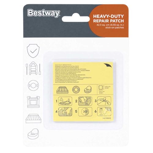 Bestway Heavy Duty Repair Patch 10 Units One Size - Auto & Moto Amazon France à 1.49€