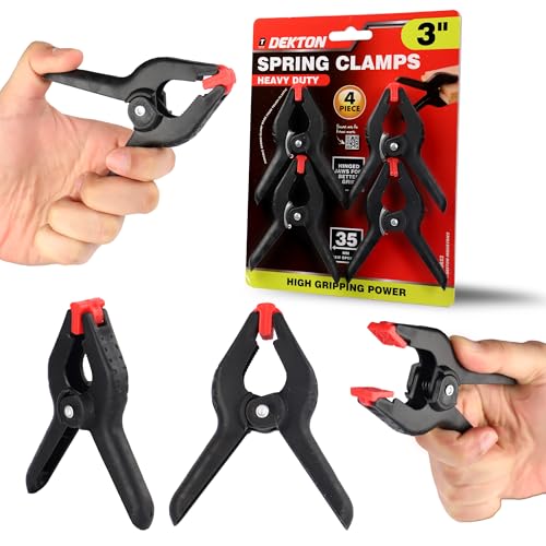 Dekton 4PC 3" Pro Clamp with 35mm Jaw Opening, Heavy Duty... - Maison & Cuisine Amazon Royaume-Uni à 1.99€