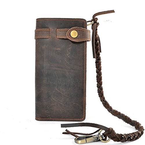 Cartera para Hombre con Cadena de Cuero Larga Plegable para... - Auto & Motorcycle Amazon Spain à 26.95€