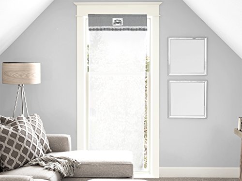 Visillo para Puerta acristalada de algodón 70 x 200 cm... - Bricolage & Outils en promo à 9.50€