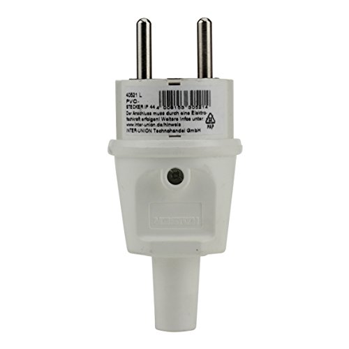 UNITEC Spina Schuko IP44 con protezione antipiega ws, bianco - Amazon Italie à 6.54€