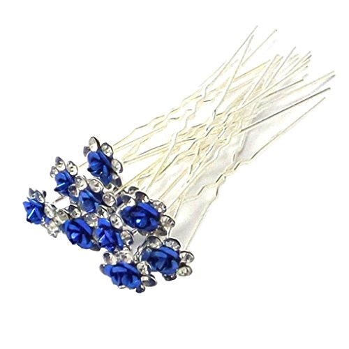 Gemini_mall® 10 x Rose Flower Rhinestone Hair Pins Party... - Mode & Vêtements Amazon Royaume-Uni à 1.39€