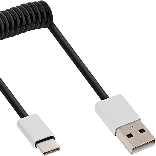 InLine 35876 - Cavo a spirale USB 2.0, USB tipo C maschio a... - Tech & Electronics Amazon Italy à 12.02€