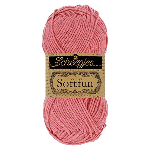 Scheepjes Softfun Yarn, Algodón Acrílico, 2514 Rose, 1x50g - Loisirs Créatifs Amazon Espagne à 11.84€