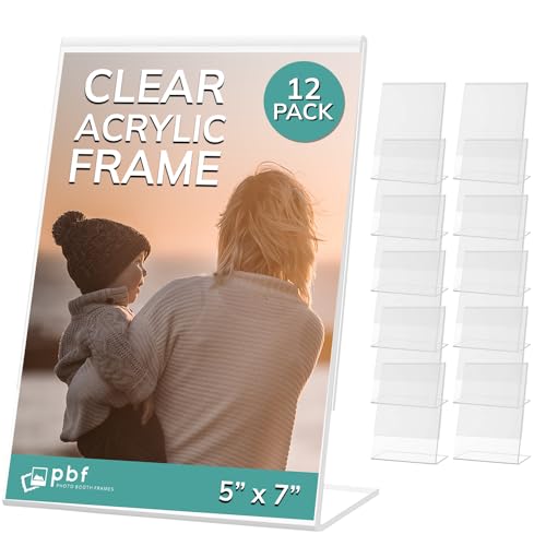 Lot de 12 cadres photo en acrylique transparent de 12,7 x... en promo à 13,41€ (-61%) sur Amazon FR