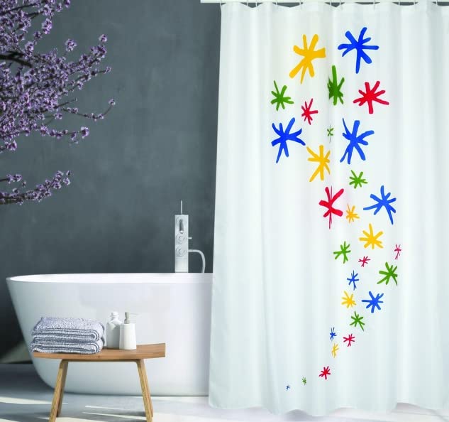 MSV Rideau de Douche Polyester Orion 180x200cm QUALITÉ... - Maison & Cuisine Amazon France à 12.21€