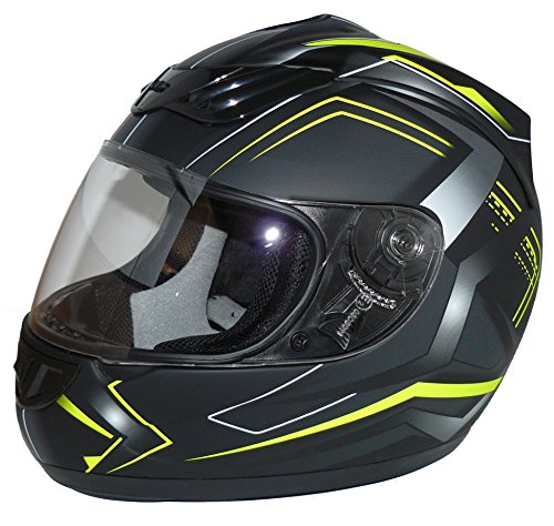 Protectwear Motorradhelm H510 Arrow schwarz matt/neon gelb... - Auto & Moto Amazon Allemagne à 40.98€