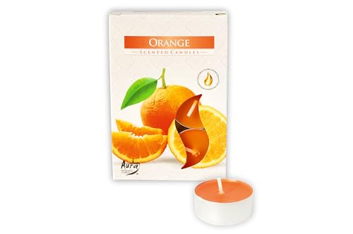 Bougies parfumées – orange 6 pièces - Beauté & Parfums Amazon France à 1.48€