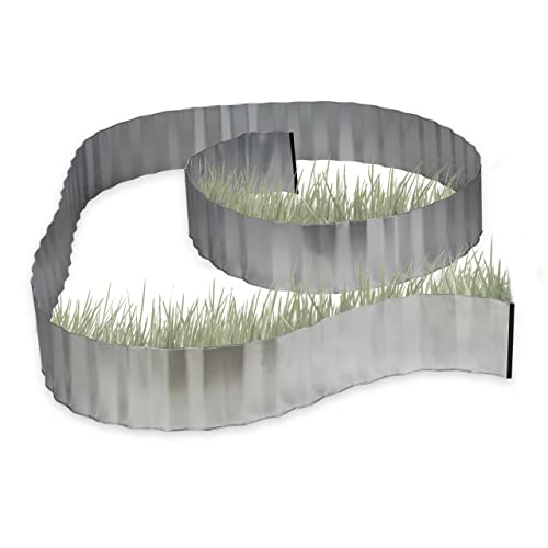 Relaxdays Galvanized Lawn Edging, Flowerbed Border, Metal... - Jardin & Extérieur Amazon Royaume-Uni à 16.08€