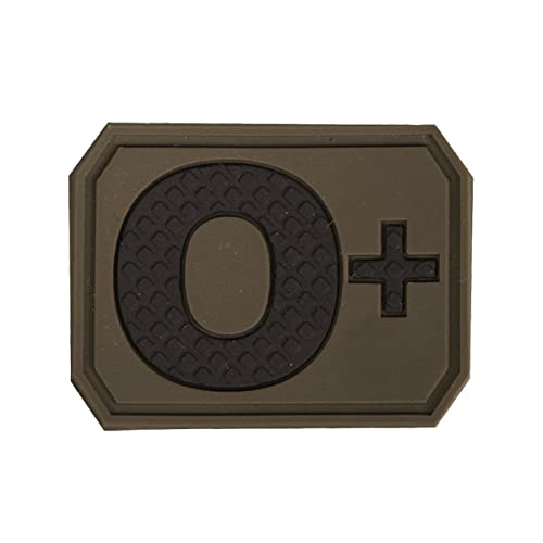 Parche 3D grupo sanguíneo 0 positivo verde oliva - Fournitures Bureau en promo à 2.02€