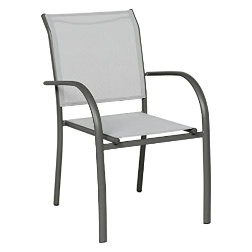 Hespéride - Fauteuil de Jardin Empilable Piazza Galet et... - Deal du jour à 34.99€