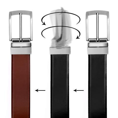 VALERIO Uomo Cintura Casual Formale Reversibile Marrone &... - Mode & Vêtements Amazon Italie à 8.08€