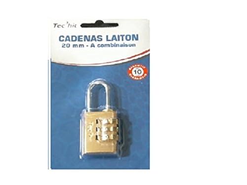 TEC HIT 429120 - Cadenas à Combinaison à 3 chiffres... - Beauté & Parfums Amazon France à 5.76€