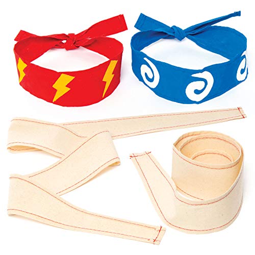 Baker Ross Bandane in Tessuto, Personalizzare e dipingere... - Jouets & Jeux en promo à 6.99€