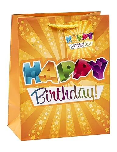 TSI Geschenktüten HAPPY BIRTHDAY, Größe: Mittel (HxBxT 23 x... - Bon plan à 2.61€