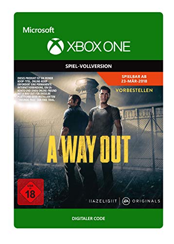 A Way Out Xbox One| Download Code | Deutsch - Jeux Vidéo & Consoles Amazon Allemagne à 8.99€