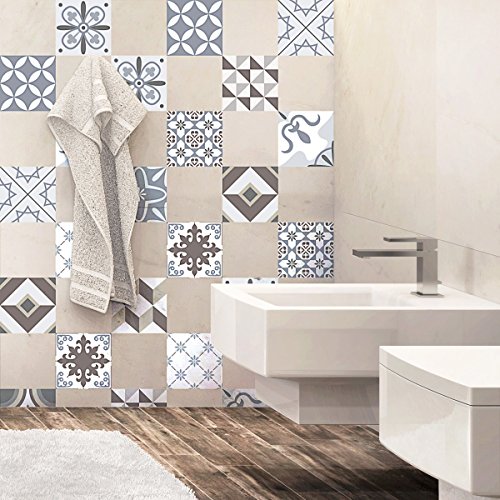 Ambiance Sticker Adhésifs Carrelages Autocollant Ornements... - Auto & Moto Amazon France à 23.60€