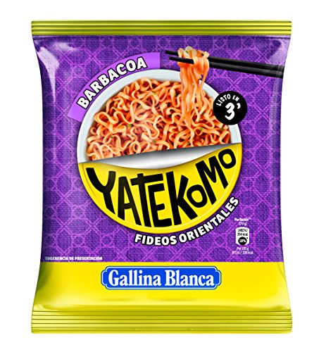 Gallina Blanca Yatekomo Barbacoa Fideo Orientales - 82 g - Épicerie Amazon Espagne à 1.99€