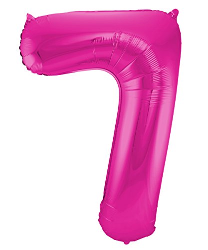 Folat 631976 - Folienballon Zahl 7 - magenta - ca. 86 cm - Sports & Fitness en promo à 3.99€