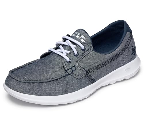 Skechers - Go Walk Lite Isla, Náuticos Mujer, Azul (Navy)... - Maison & Cuisine en promo à 45.43€