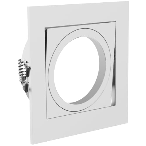 GTV Einbaustrahler VILA weiß quadratisch schwenkbar IP20... - Home & Kitchen Amazon Germany à 3.38€