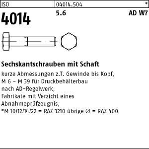 ISO 4014 5.6 M 27 x 130 AD W7 VE=S Sechskantschrauben 1... - Bricolage & Outils Amazon Allemagne à 14.68€